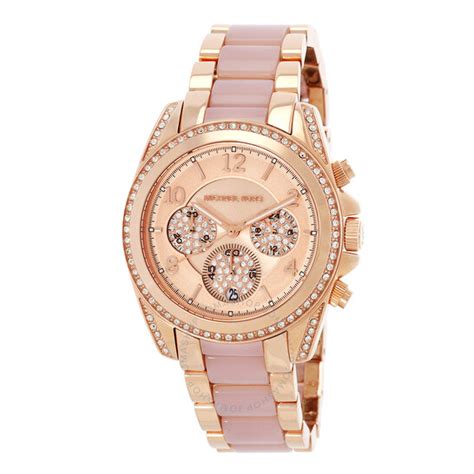 michael kors mk6763|Michael Kors Women's Chronograph Blair Rose Gold .